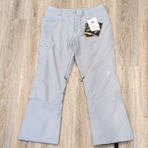 NWT Spyder Light Gray GORE-TEX Ski Pants women's 16
